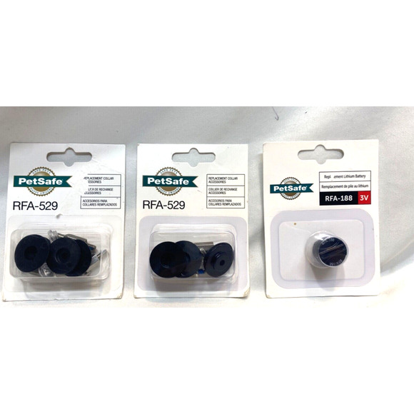 2 PetSafe Accessory Refresh Kit Dog Fence Collars RFA-529 Lithium Batt. RFA-188 - Picture 1 of 4